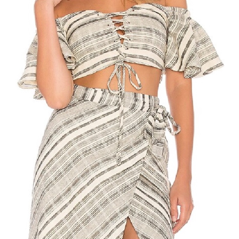 Majorelle Matching Skirt and Top Set
